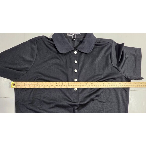 Nike Golf Dri Fit Tour Performance Black Polo Shirt Womens Size L Stay Cool - Picture 9 of 13
